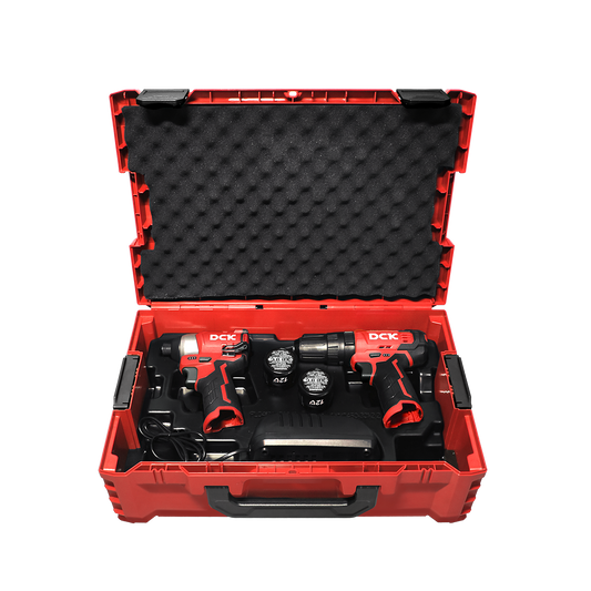 DCK Cordless Combo Kit: Hammer Drill + Impact Driver