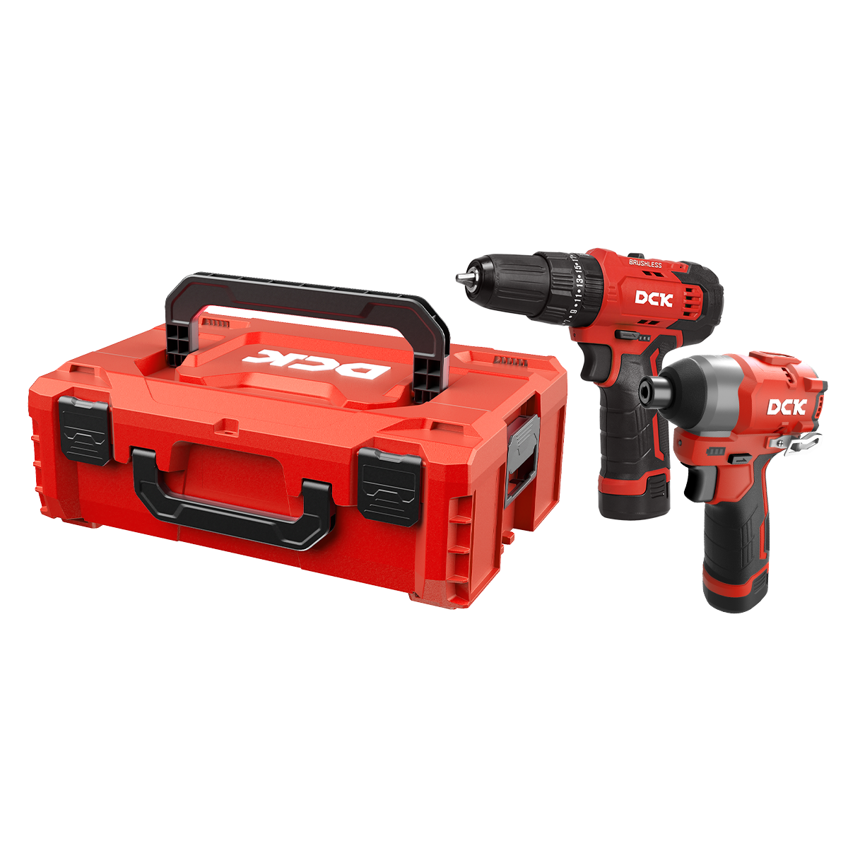 DCK Cordless Combo Kit: Hammer Drill + Impact Driver