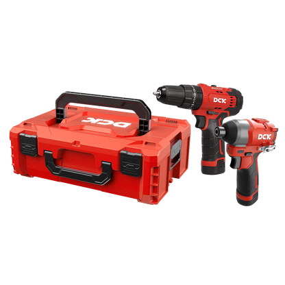 DCK Cordless Combo Kit: Hammer Drill + Impact Driver