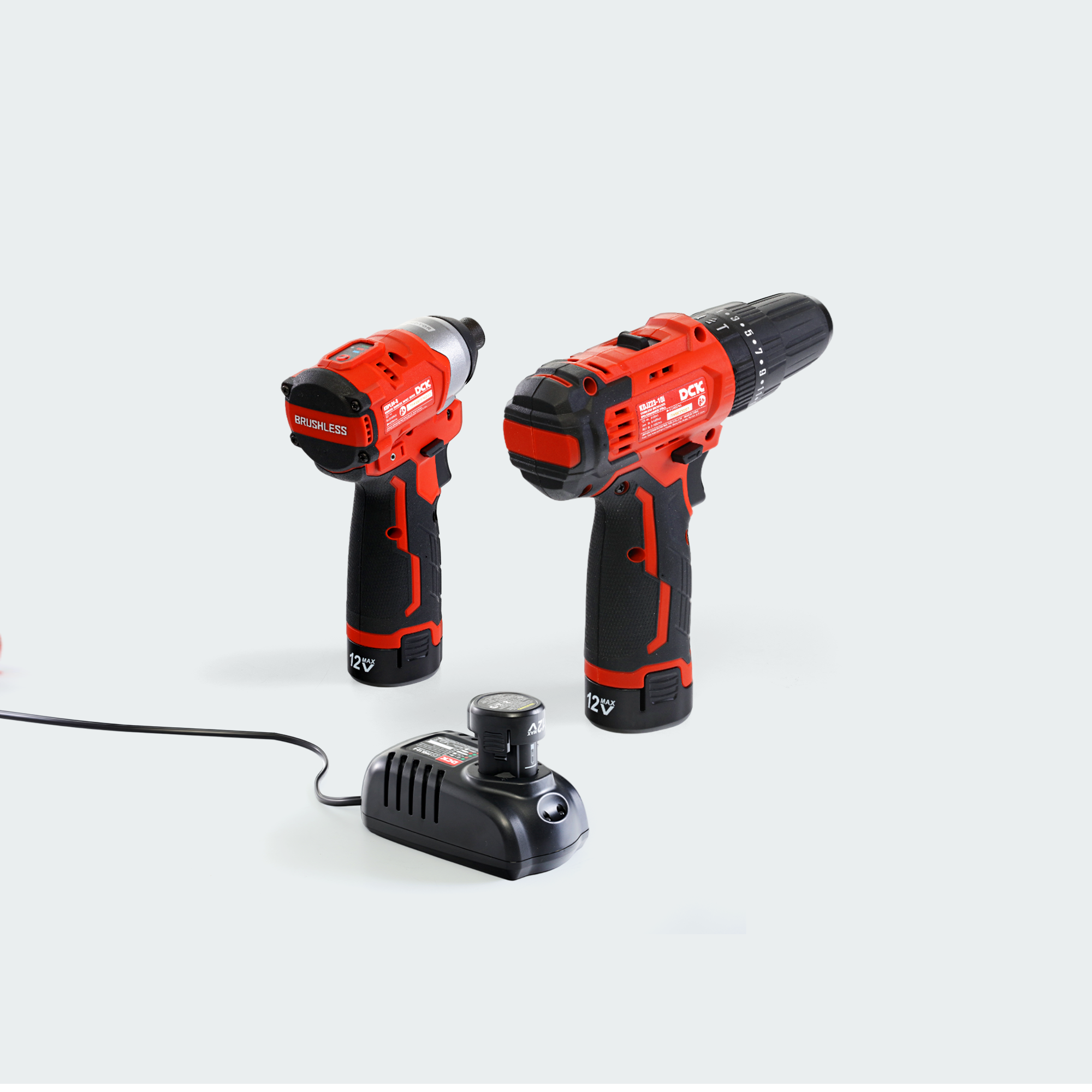 DCK Cordless Combo Kit: Hammer Drill + Impact Driver