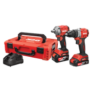 DCK Cordless Combo Kit: Impact Wrench + Hammer Drill