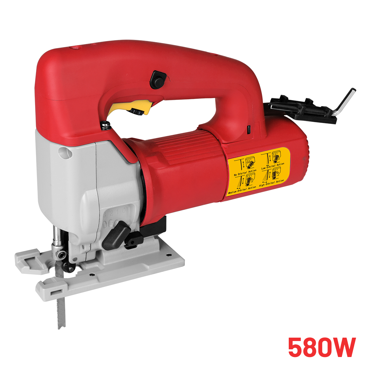 DCK Jig Saw 580W with 3 orbital seeting and new Blade Change System (steel/wood)
