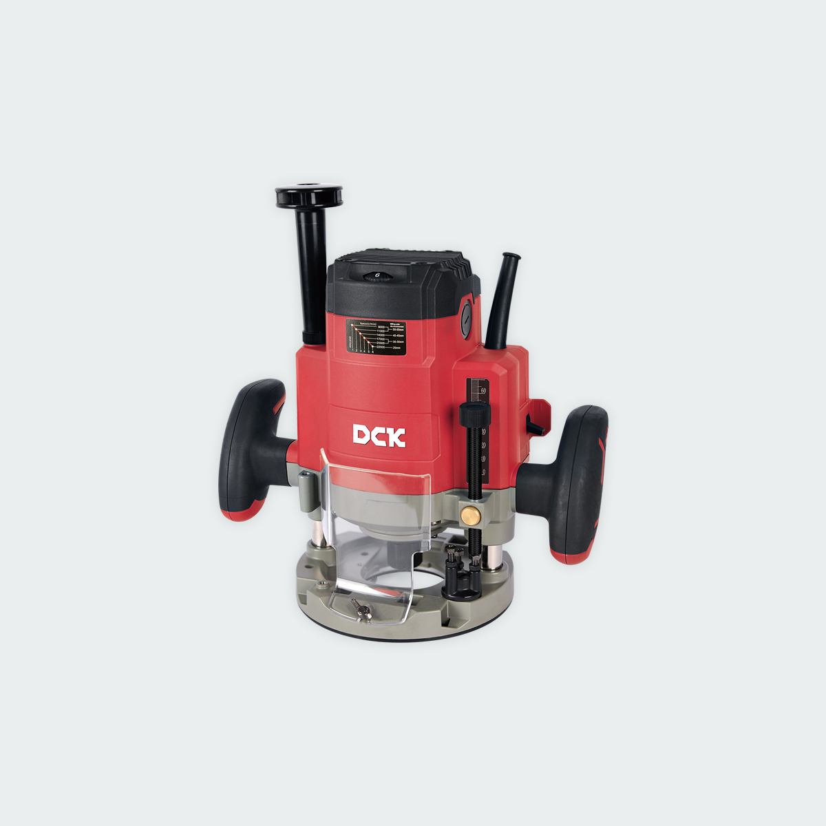 DCK Wood Router 2000W with variable speed and max. milling cutter diam ...