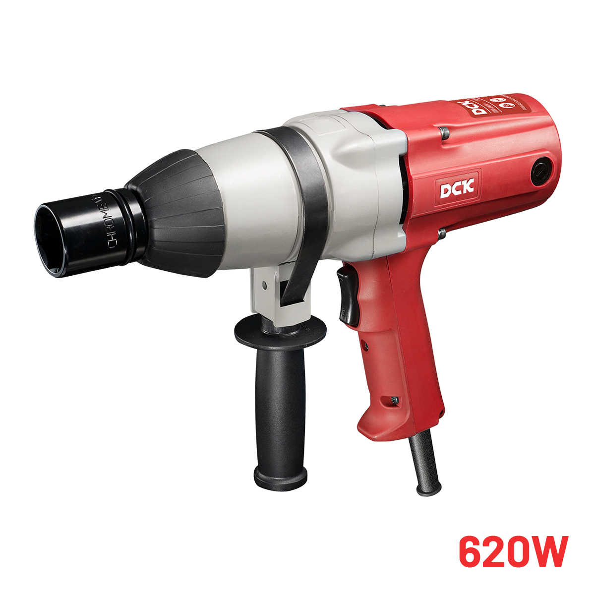 DCK Electric Wrench 620W Capacities(Bolt Size) - M16-M22 Square Drive:19×19（3/4 inch）