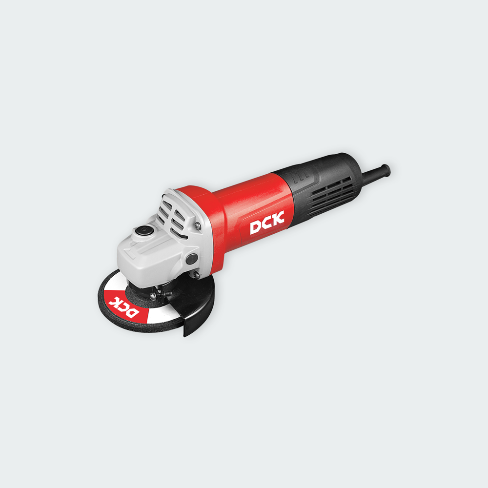 DCK Angle Grinder 4'' 820W with Auto-Stop Carbon Brush, Slim Body, Labyrinth Dus