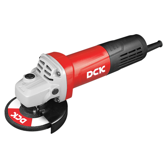 DCK Angle Grinder 4'' 820W with Auto-Stop Carbon Brush, Slim Body, Labyrinth Dus
