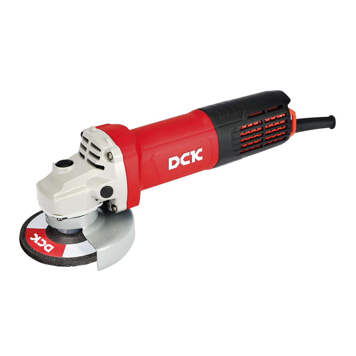 DCK Angle Grinder 4'' 1100W with Slim Body, Auto-Stop Carbon brush, Dust-proof F