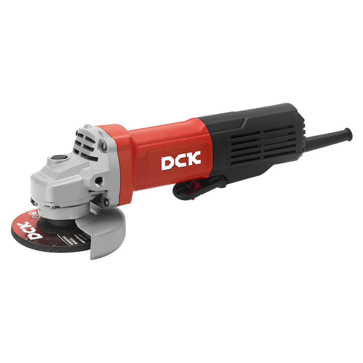 DCK Angle Grinder 4'' 1100W with slim body, auto stop carbon brush and M10 (Spin