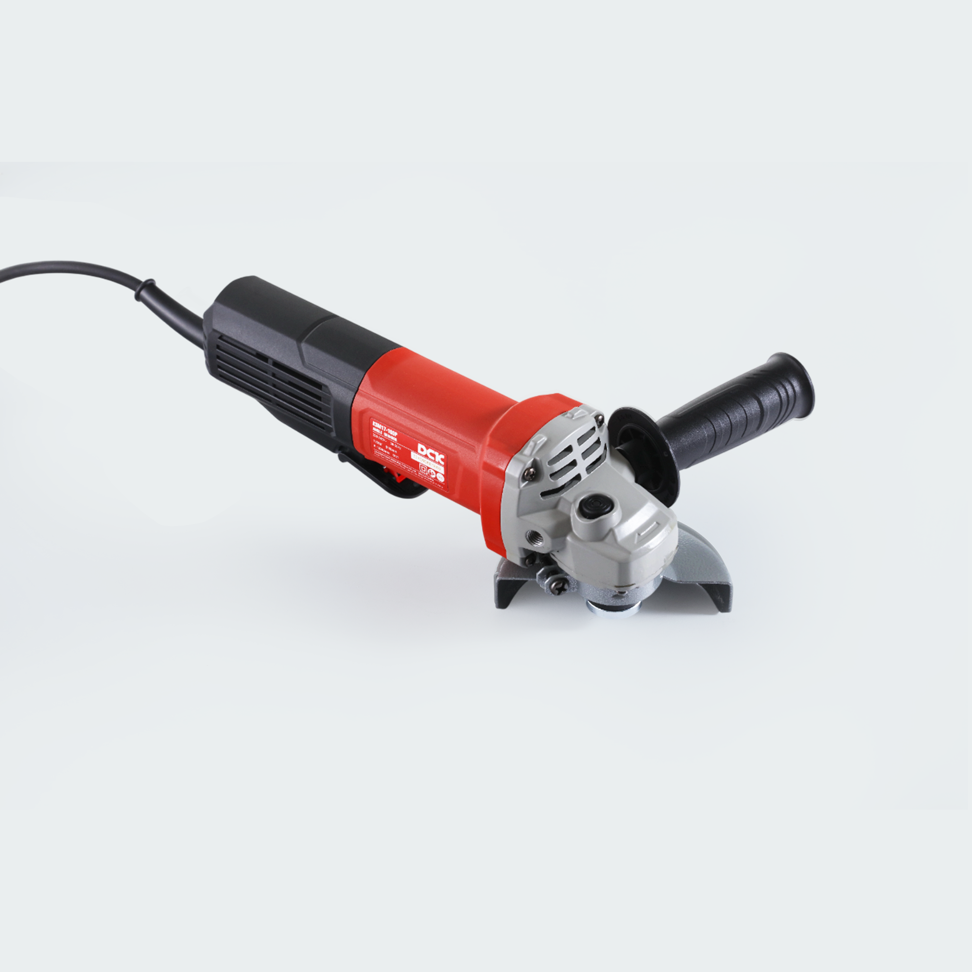DCK Angle Grinder 4'' 1100W with slim body, auto stop carbon brush and M10 (Spin