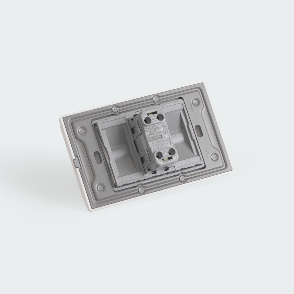 ROYU Plano 1 Gang Switch Set - White