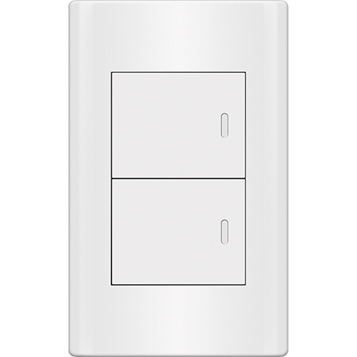 ROYU Plano 2 Gang Switch Set - White