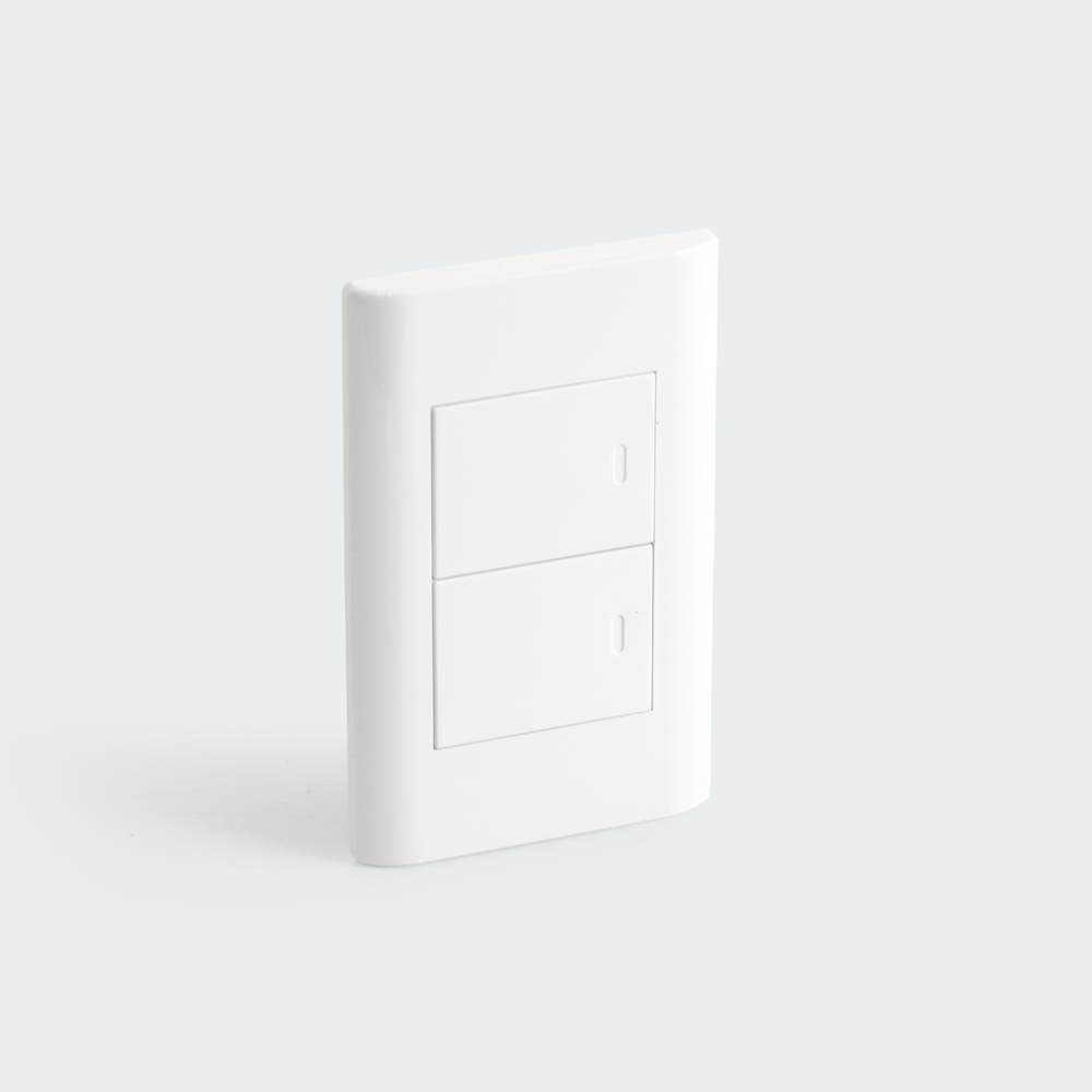 ROYU Plano 2 Gang Switch Set - White