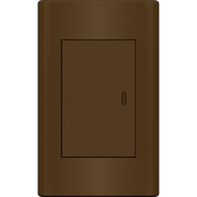 ROYU Plano 1 Gang Switch Set - Dark Wood