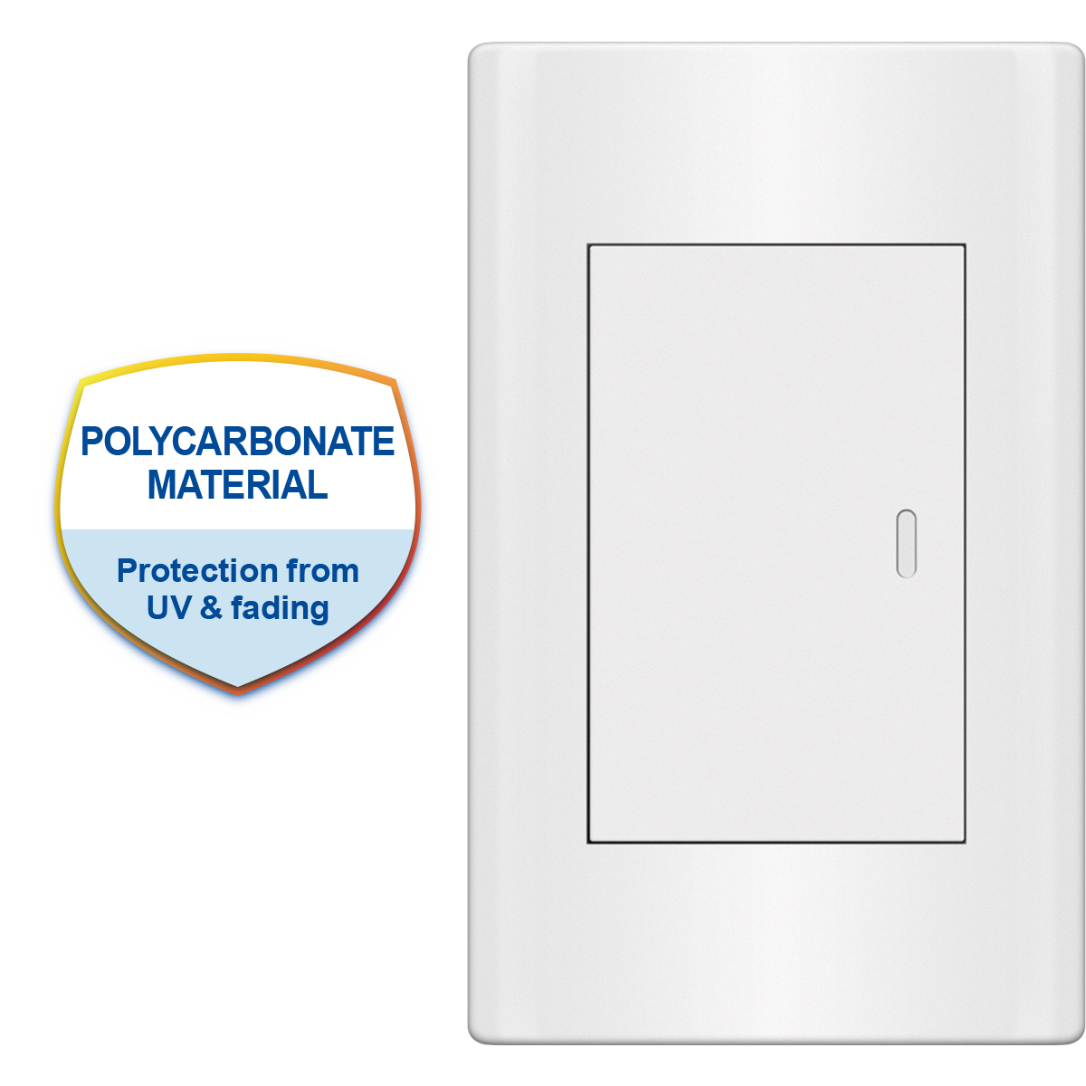 ROYU Plano 1 Gang Switch Set - White
