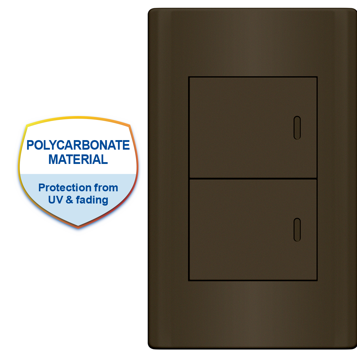 ROYU Plano 2 Gang Switch Set - Dark Gray