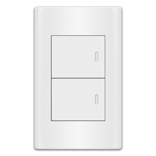 ROYU Plano 2 Gang Switch Set - White