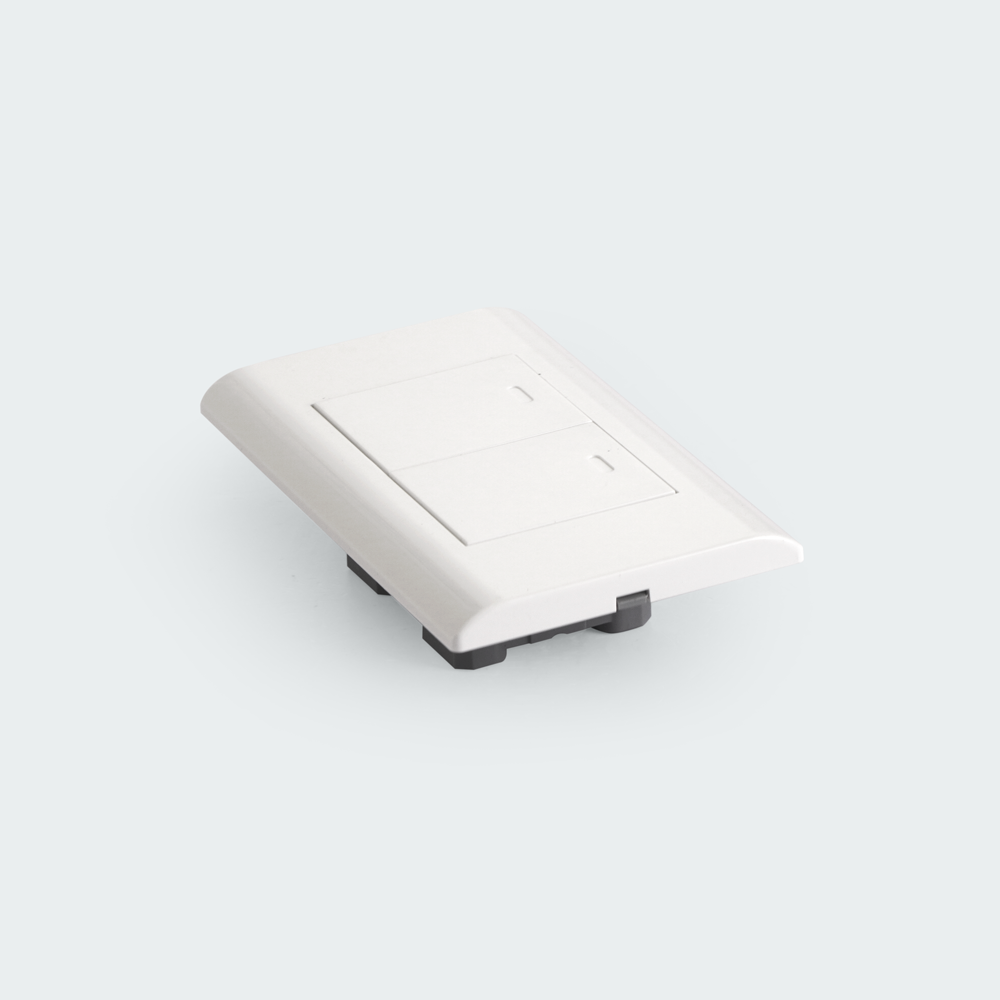 ROYU Plano 2 Gang Switch Set - White