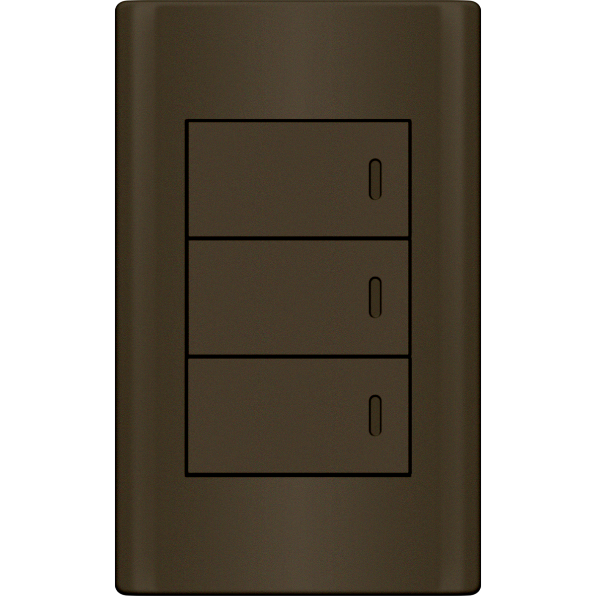 ROYU Plano 3 Gang Switch Set - Dark Gray