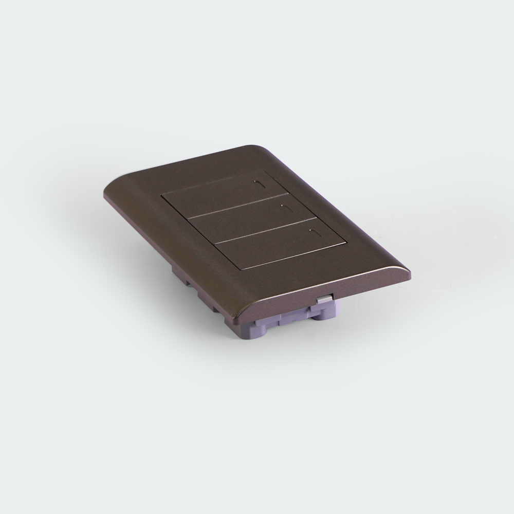ROYU Plano 3 Gang Switch Set - Dark Gray
