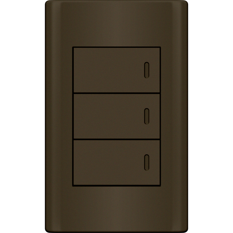 ROYU Plano 3 Gang Switch Set - Dark Gray