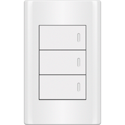 ROYU Plano 3 Gang Switch Set - White