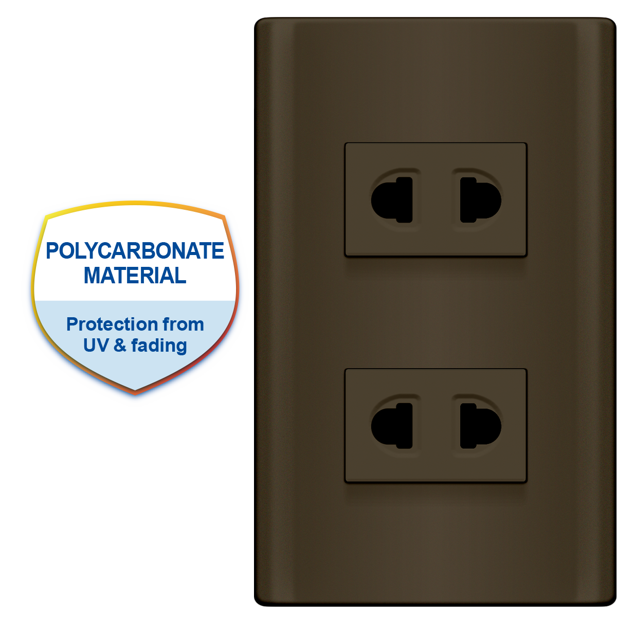 ROYU Plano 2 Gang Outlet Set - Dark Gray