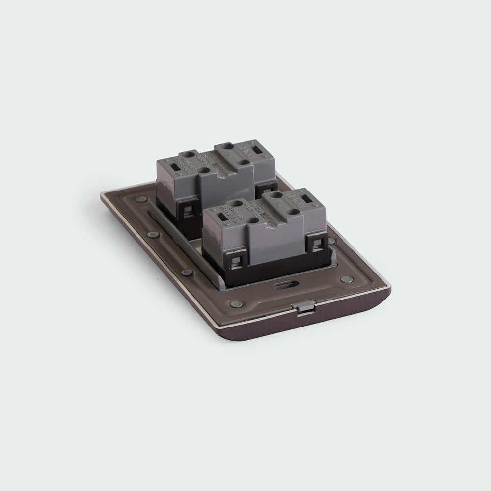 ROYU Plano 2 Gang Outlet Set - Dark Gray
