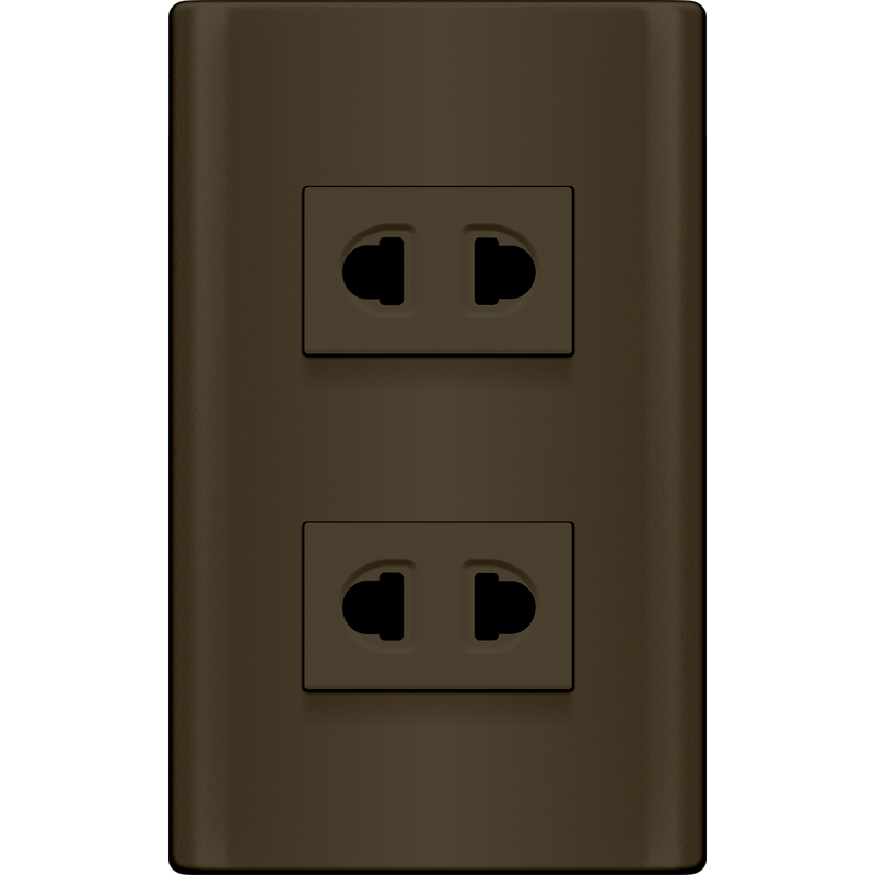 ROYU Plano 2 Gang Outlet Set - Dark Gray