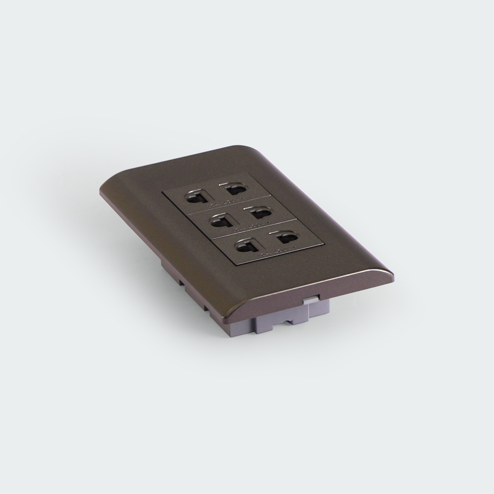 ROYU Plano 3 Gang Outlet Set - Dark Gray