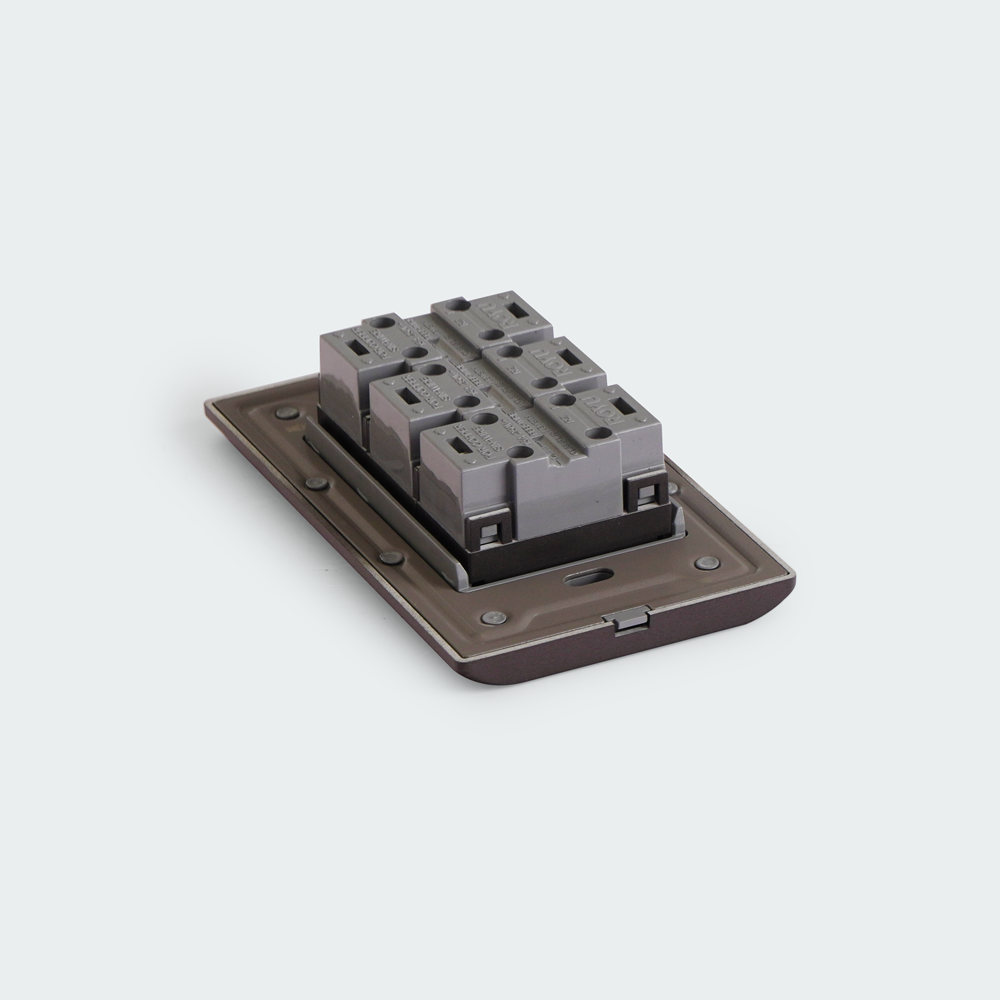 ROYU Plano 3 Gang Outlet Set - Dark Gray