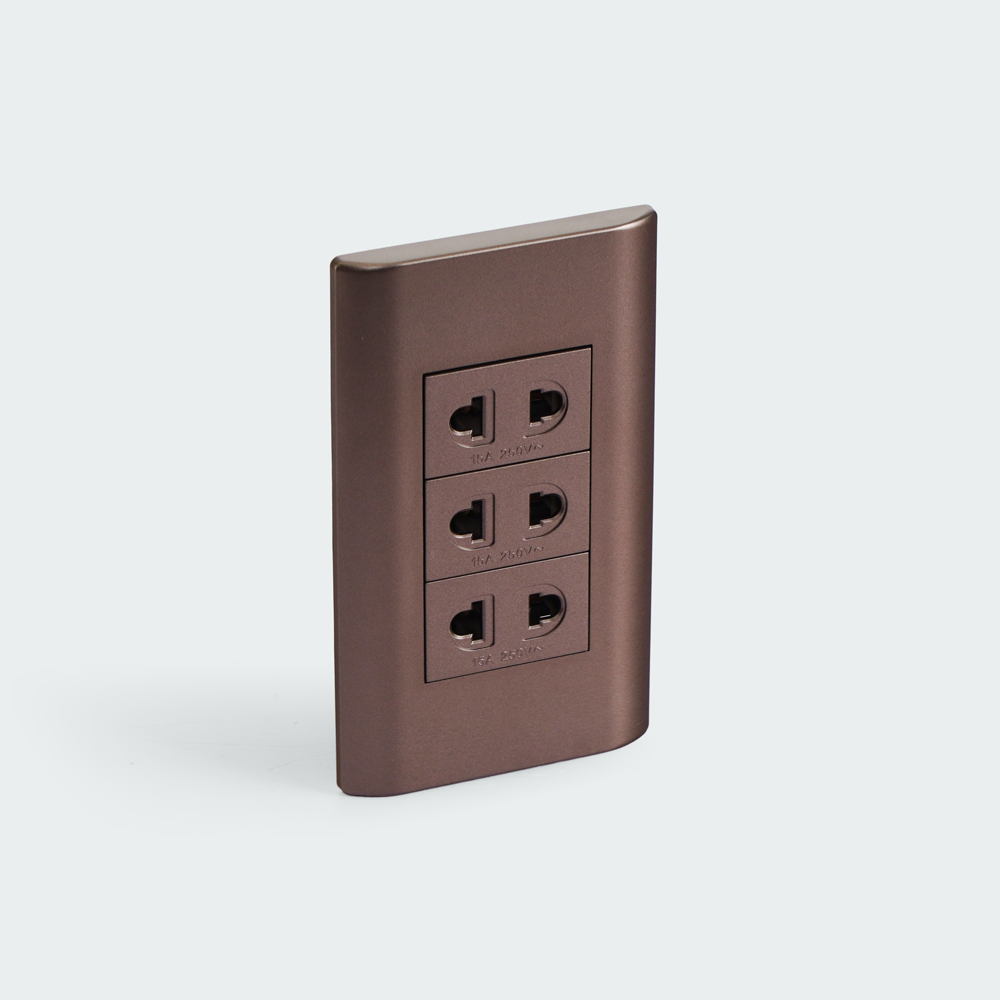 ROYU Plano 3 Gang Outlet Set - Dark Wood – FELCO Store