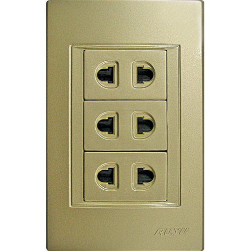 ROYU Modern Series 3-Gang Outlet