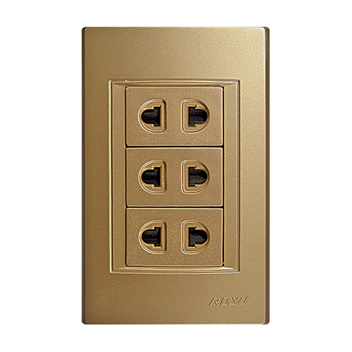 ROYU Modern Series 3-Gang Outlet
