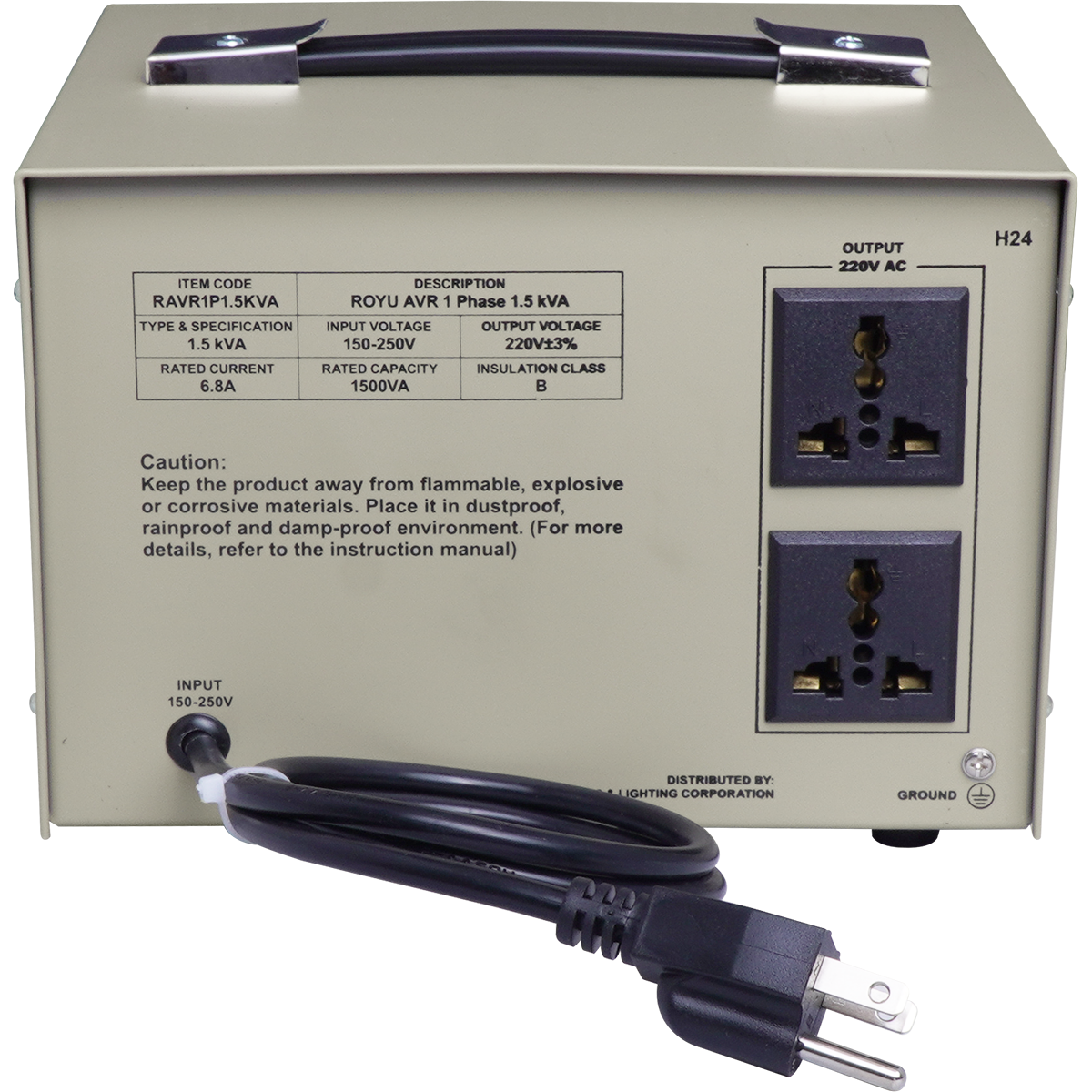 ROYU AVR 1Phase 1.5 kVA