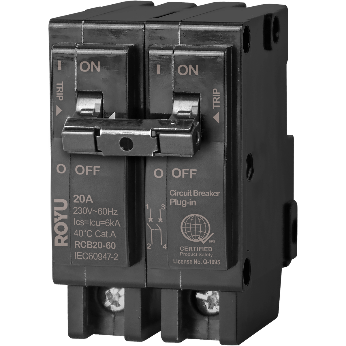 ROYU Circuit Breaker Plug-In Type 20A