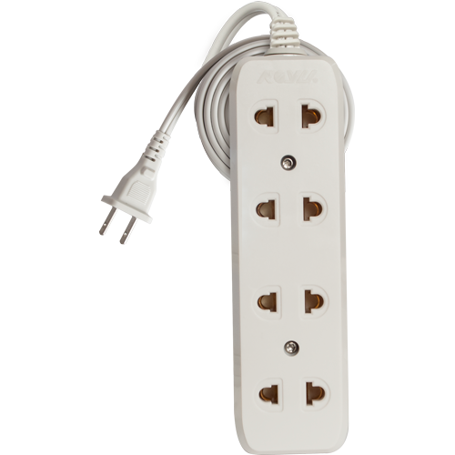 ROYU 4 Gang Universal Outlet Extension Cord