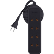 ROYU 4 Universal + 1 Flat Pin Extension Cord (3M Extension)