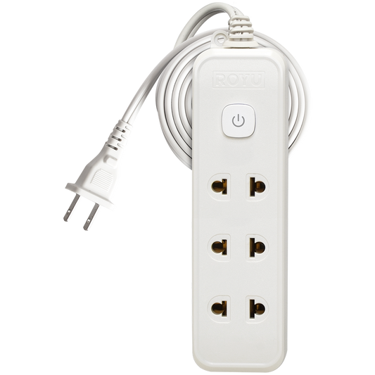ROYU 3+1 GANG Extension Cord with Push Button Switch (6M Extension)