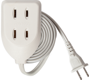 ROYU 3 Gang Flat Pin Outlet Extension Cord