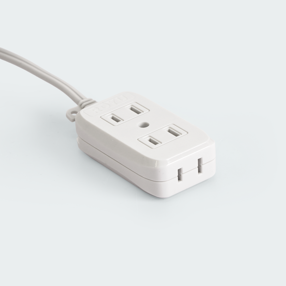 ROYU 2 + 1 Gang Flat Pin Outlet