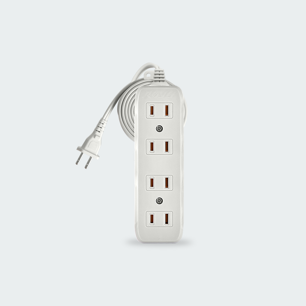 ROYU 4 + 1 Gang Flat Pin Outlet