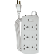 ROYU 6 Gang Power Extension Cord with One Master Switch