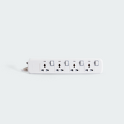 ROYU 4 Gang Power Extension Cord with Individual Switches