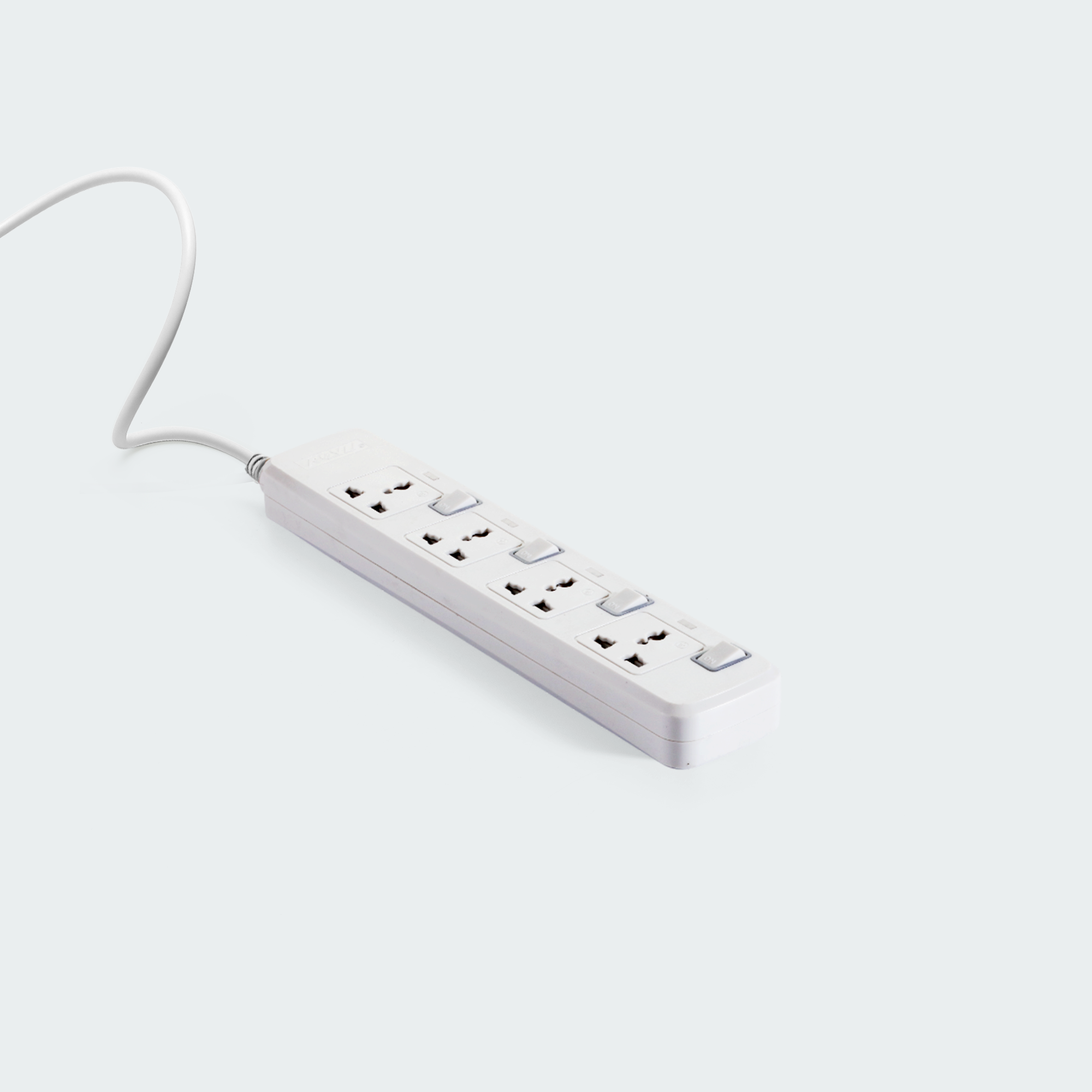 ROYU 4 Gang Power Extension Cord with Individual Switches