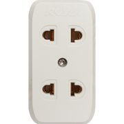 ROYU 2 Gang Surface Type Universal Outlet