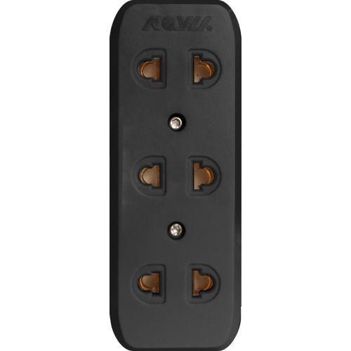 ROYU 3 Gang Surface Type Universal Outlet