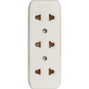 ROYU 3 Gang Surface Type Universal Outlet