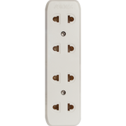 ROYU 4 Gang Surface Type Universal Outlet