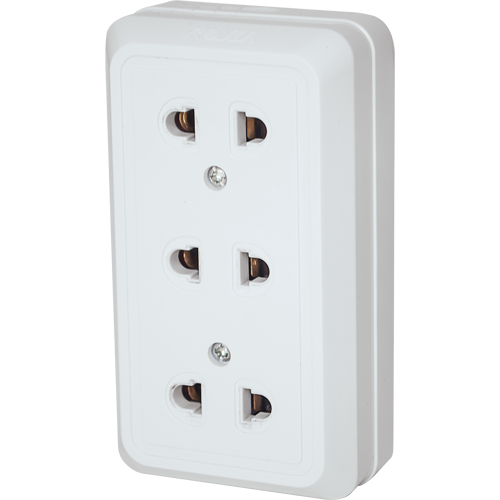 ROYU 3 Gang Surface Type Outlet