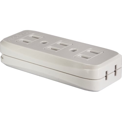 ROYU 3 + 1 Gang Surface Type Flat Pin Outlet
